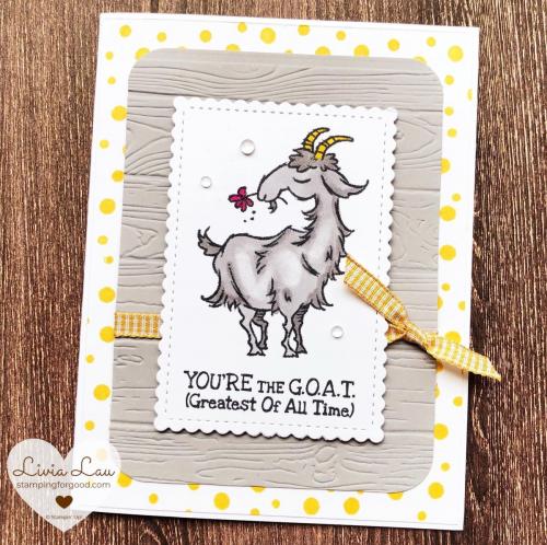 Way to Goat Polka Dot Card